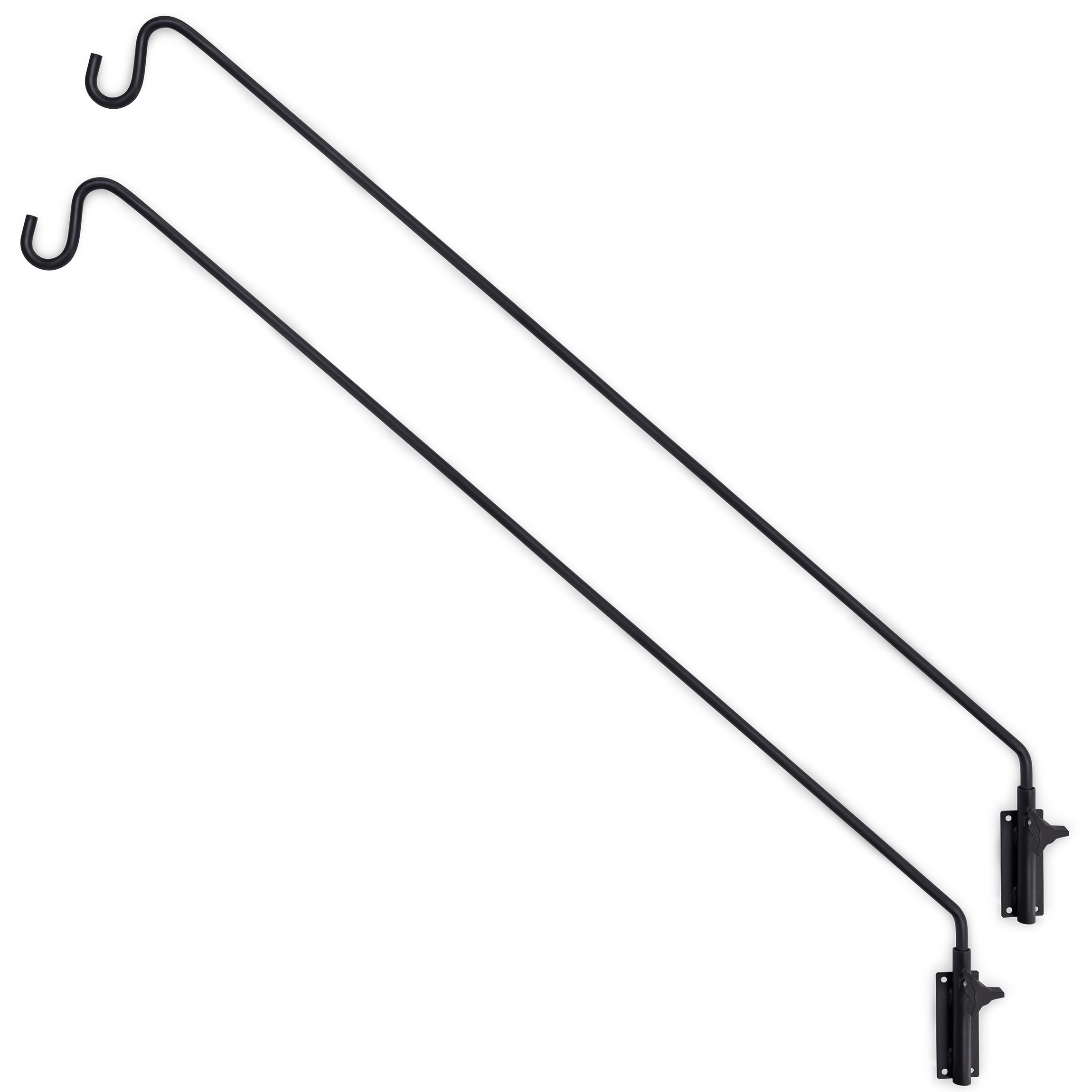 Wall Deck Hook Wall Pole 37 Inch Hook 2 Pack Gray Bunny