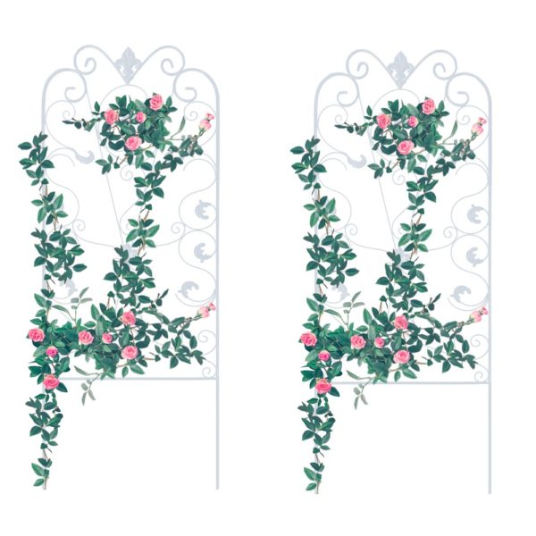 Black Metal Wire Lattice Grid Panels for Cucumber /& Vegetables Garden Trellis for Vines and Climbing Plants Durable /& Sturdy Beautiful Plant Decor Clematis Support Rose Vines