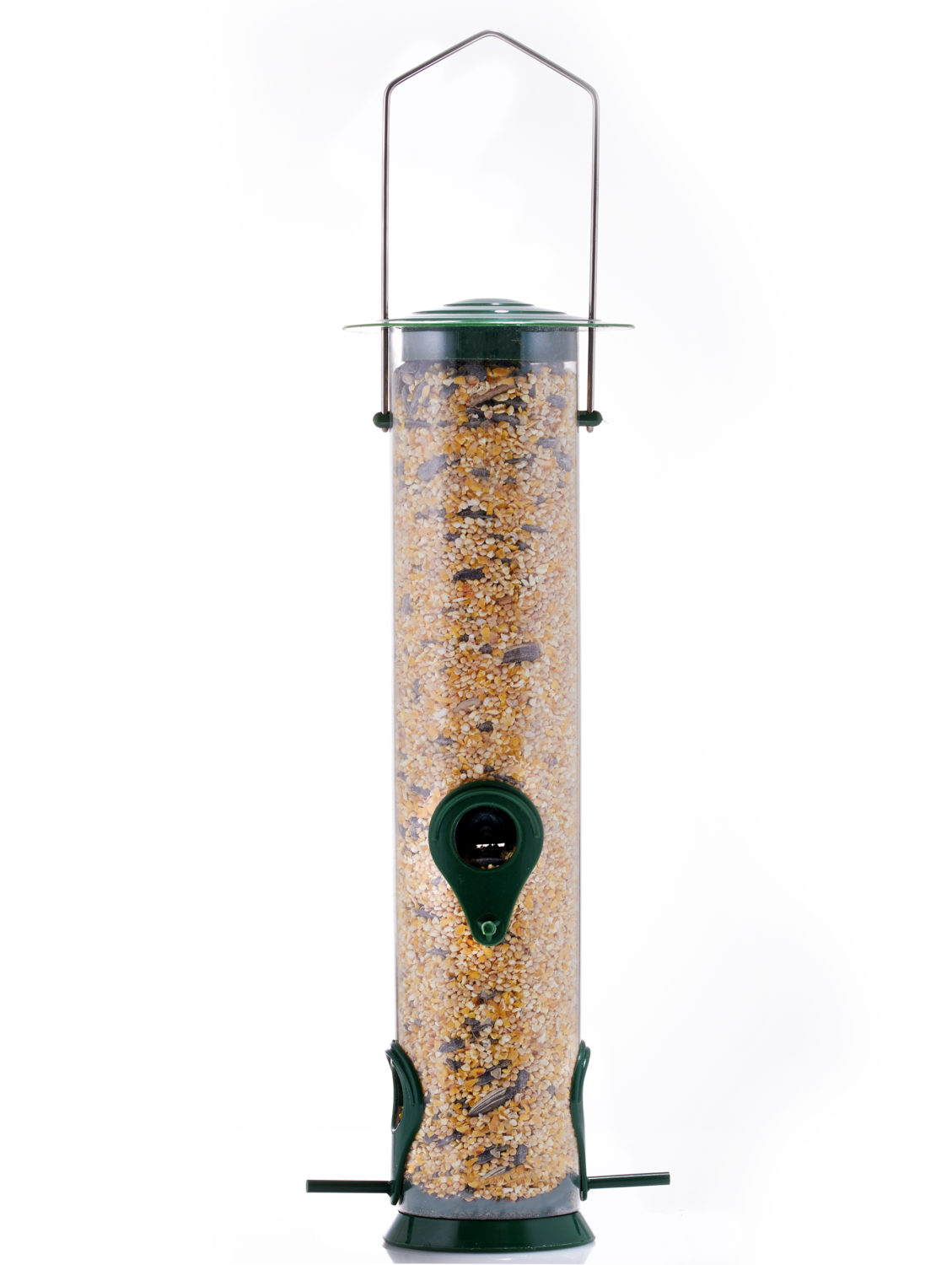 GrayBunny GB6847P6P Classic Tube Feeder with 6 Feeding Ports, Premium