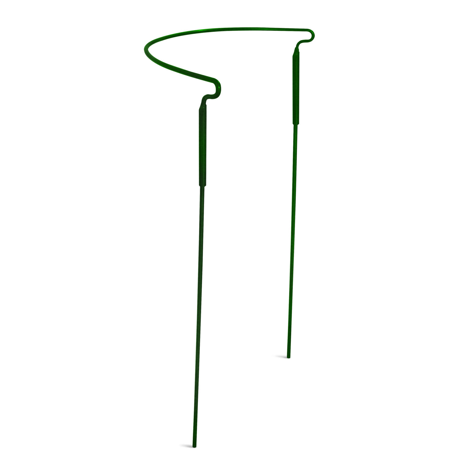 Half Round Plant Support Ring / Cage 15"x 30", Garden Green Color, Solid Steel Rust & UV