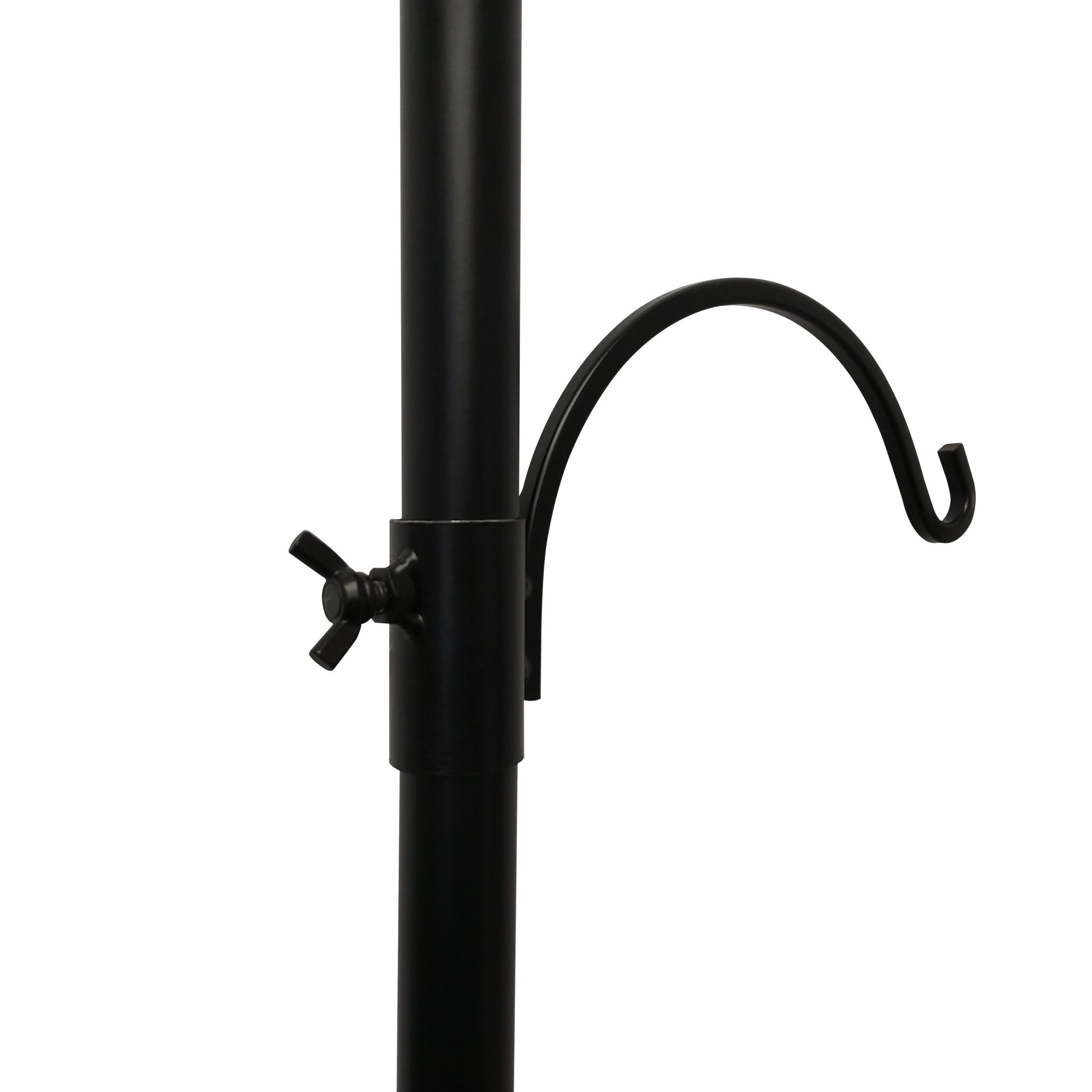 Accessory Hook For Backyard Bird Feeding Stations, Black Iron Post