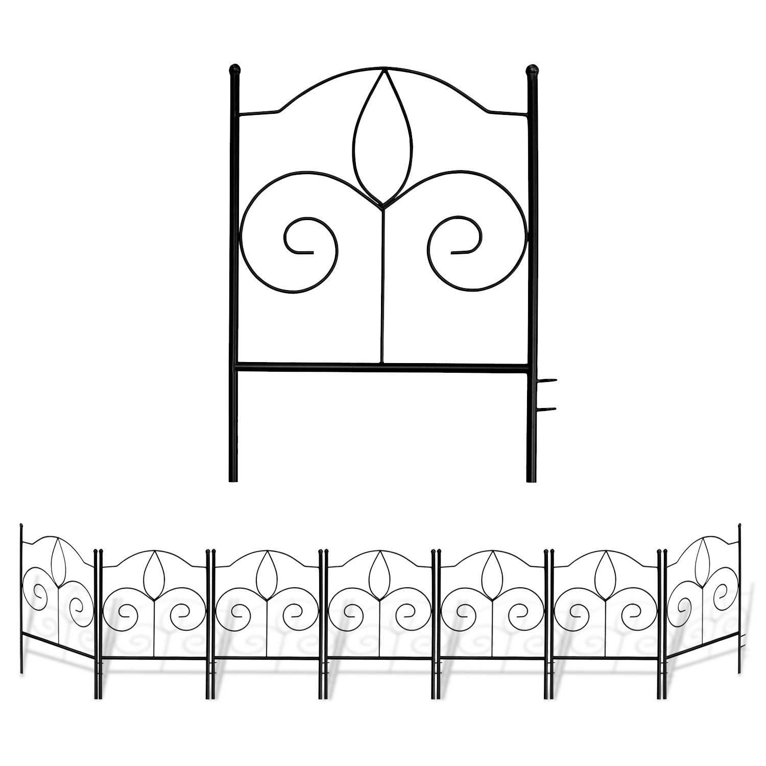 GrayBunny GB-6900WH3 Garden Trellis for Vines and Climbing Plants Black Metal Wire Lattice Grid Panels for Cucumber /& Vegetables Clematis Support Rose Vines Durable /& Sturdy Beautiful Plant Decor