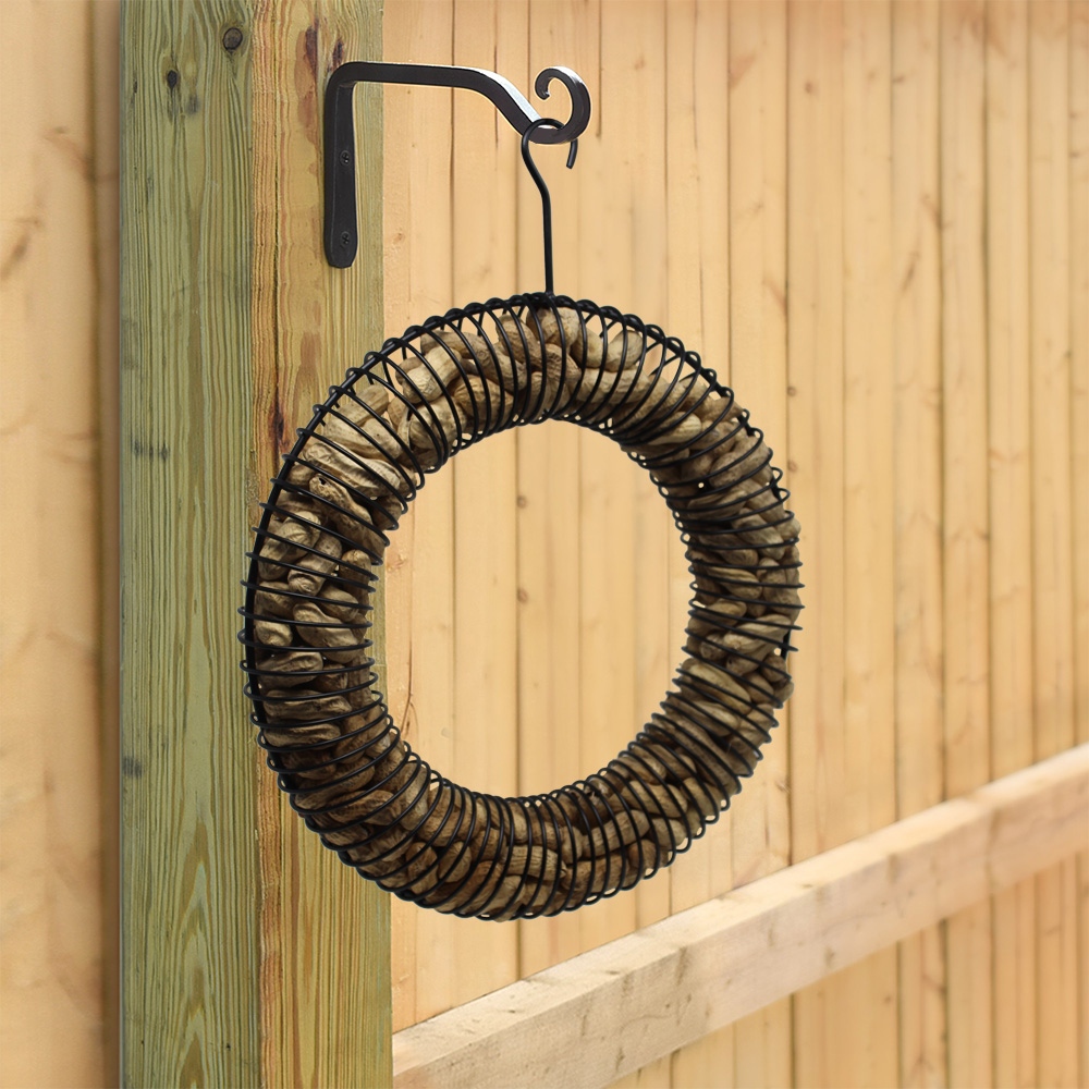 Hanging Peanut Wreath Bird Feeder, 16 Inch, Rust & UV Resistant