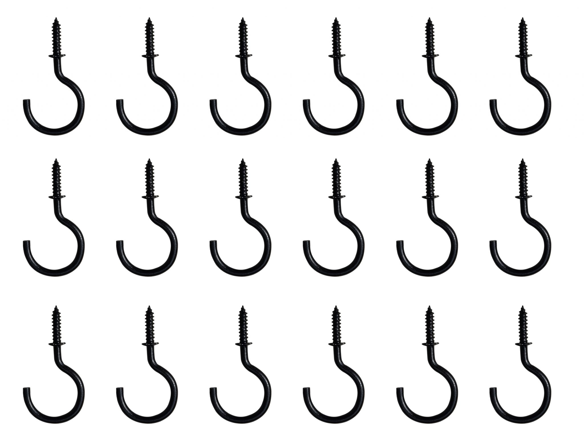 Metal Cup Hooks, Premium Steel Screw Hooks, Command Outdoor Light Clips