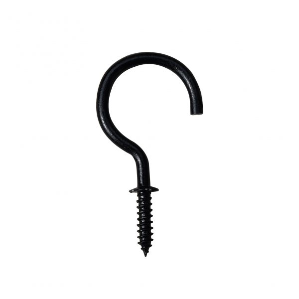 Metal Cup Hooks, Premium Steel Screw Hooks, Command Outdoor Light Clips