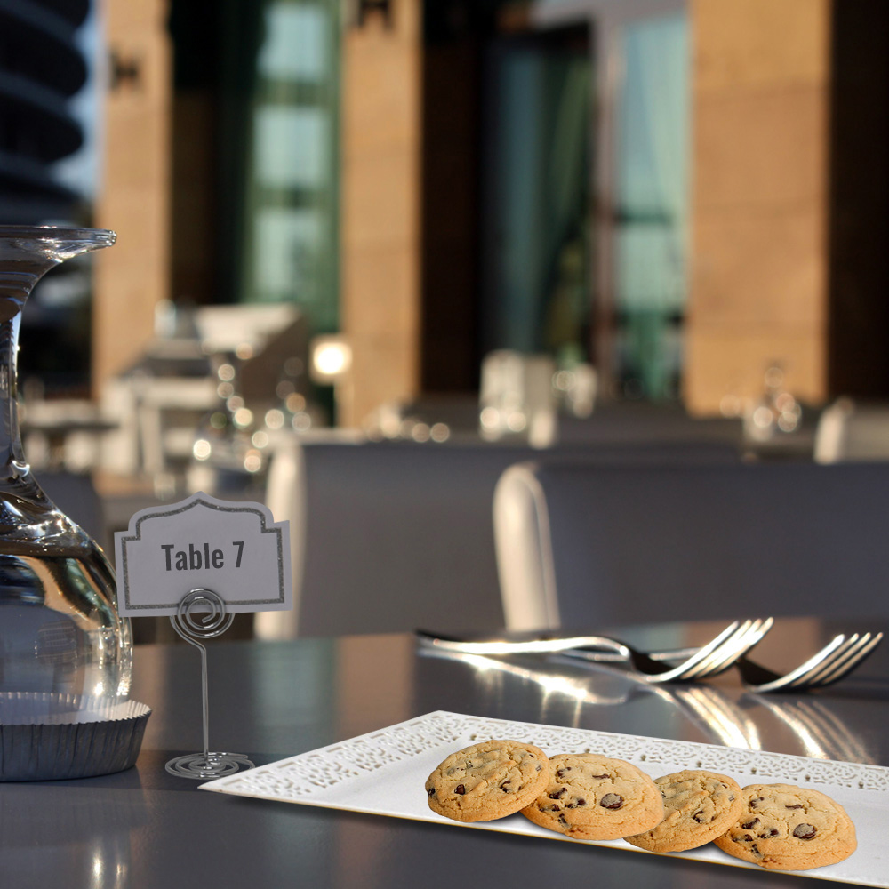 Table Cardholder, Tabletop Menu Holder HarpClip Table Number Holder