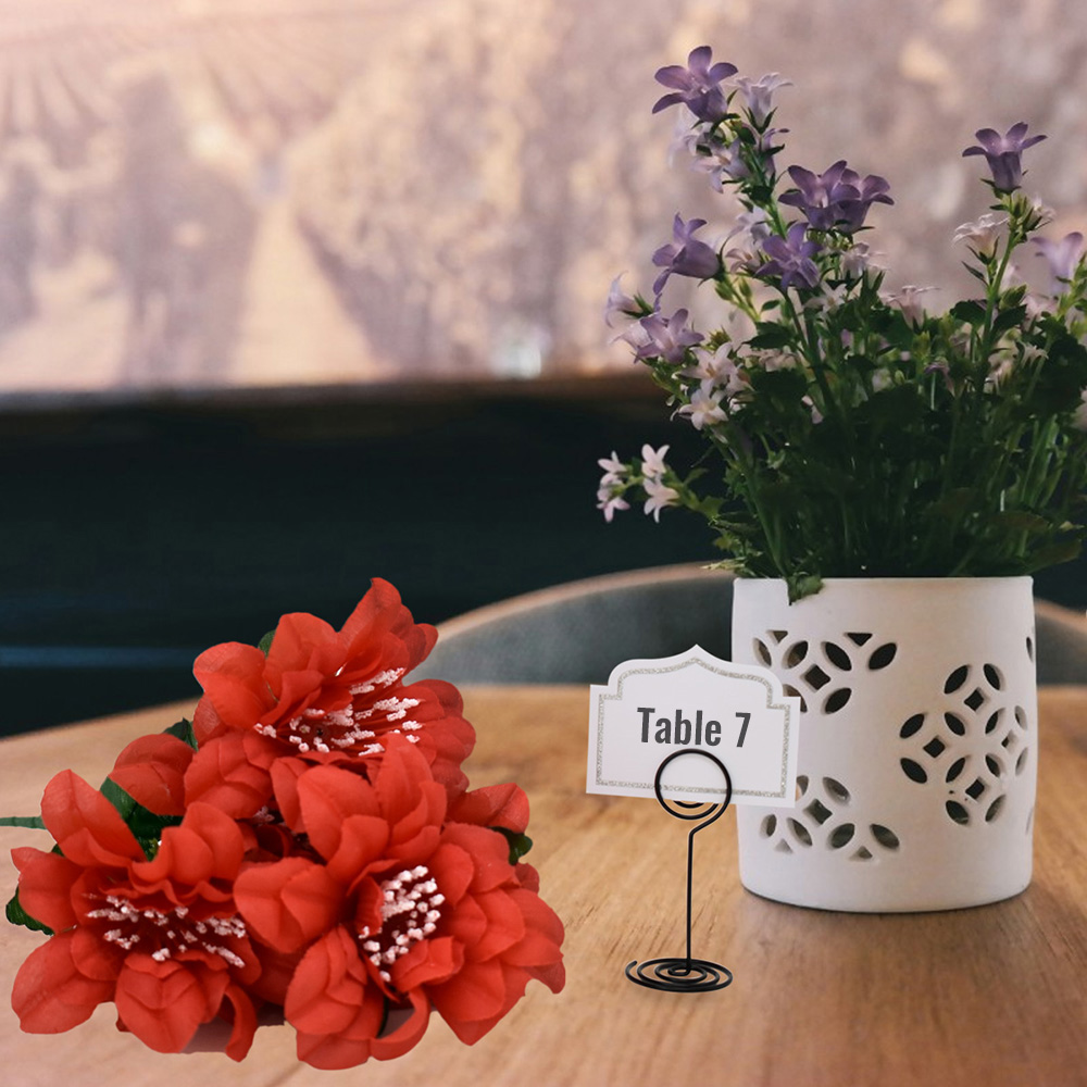 Table Cardholder, Tabletop Menu Holder HarpClip Table Number Holder