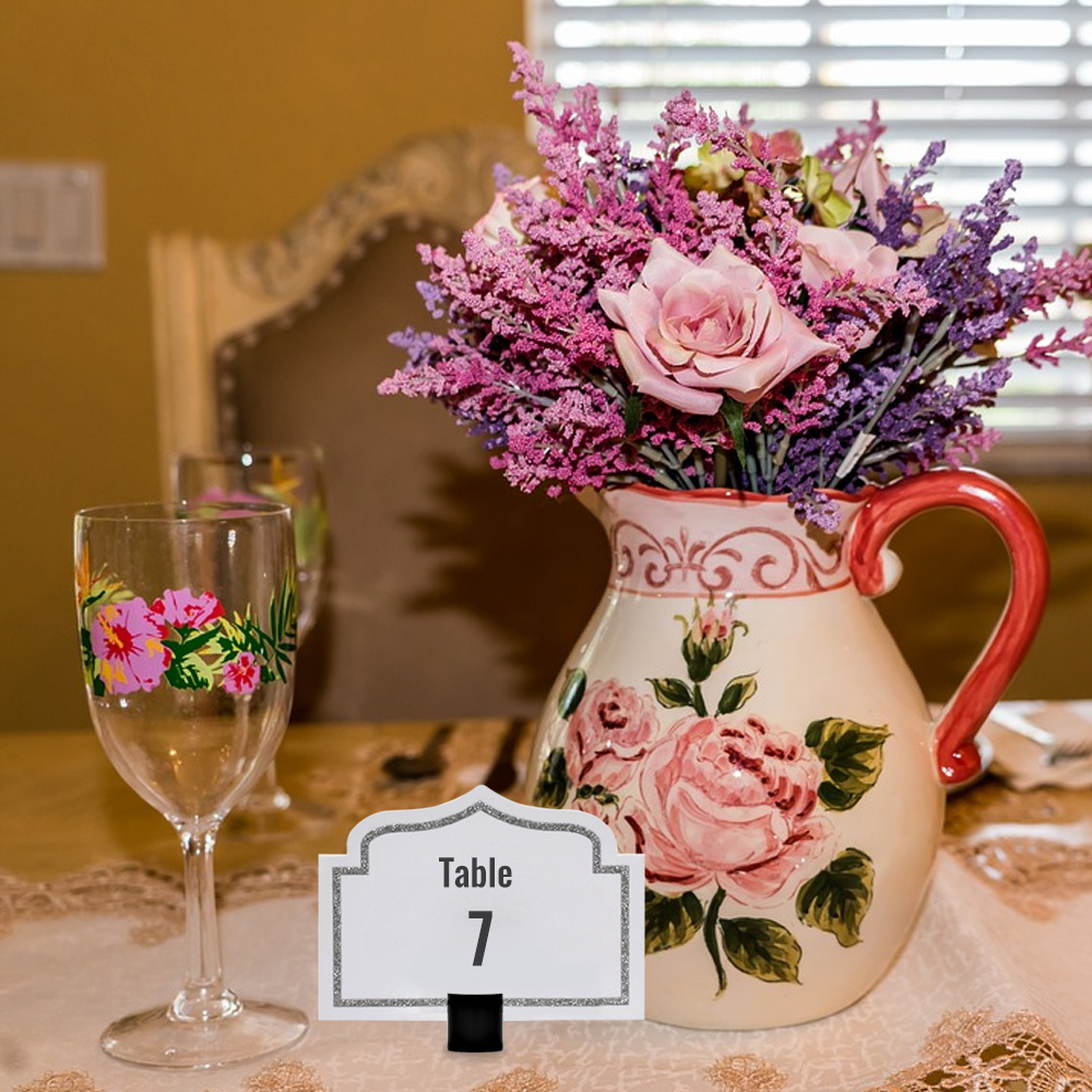 Table Cardholder Tabletop Menu Holder HarpClip Number Holder Recipe