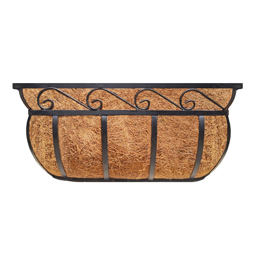 Garden Trough Deck Planter, English Horse Trough Coco Planter, Metal