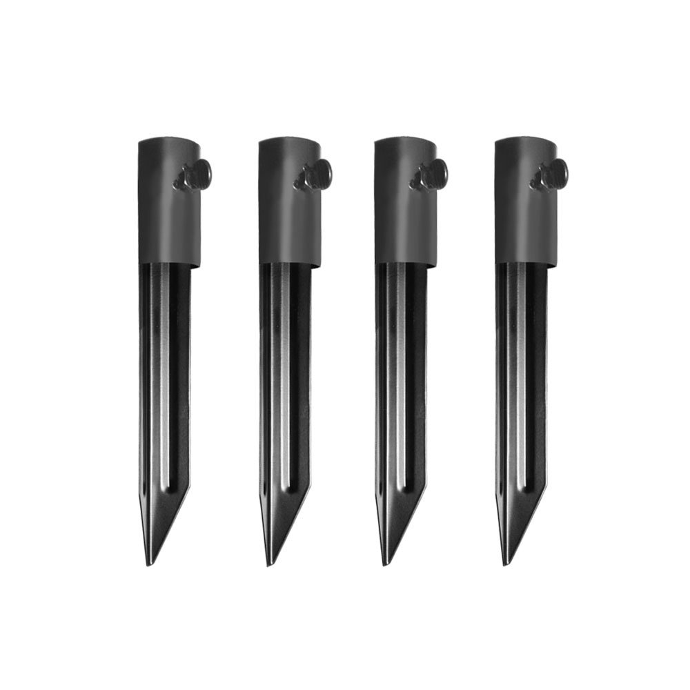 Steel Torch Stakes, 4-Pack, Compatible with Tiki Torches and Other