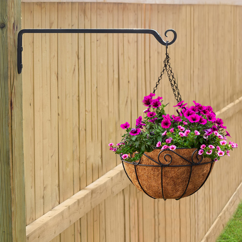 Hanging Planter Baskets, Hanging Flower Pot, Round Wire Plant Holder ...