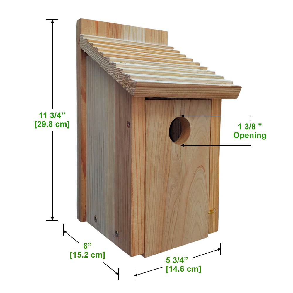 Bluebird House, Solid Wood Birdhouse, Weatherproof Bird House Designed