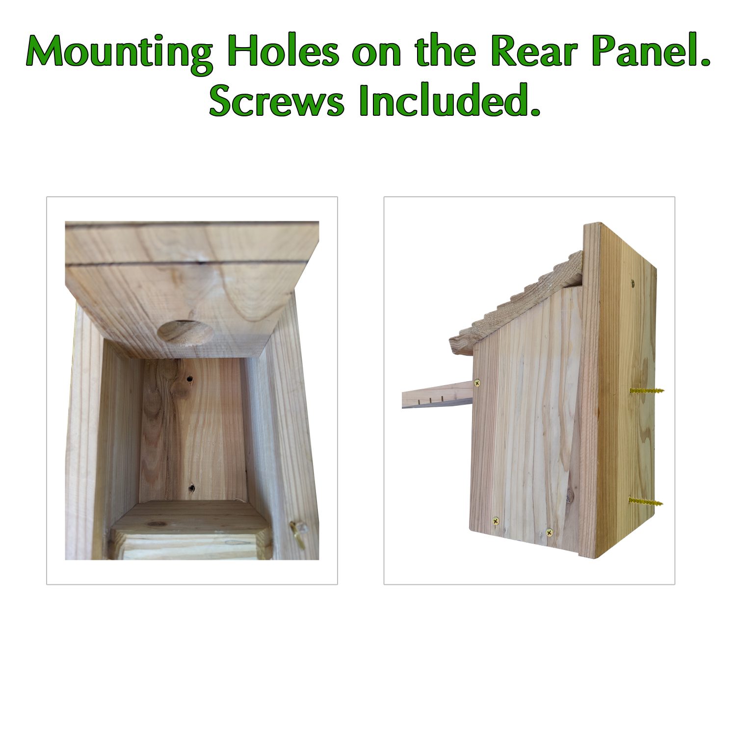 Bluebird House, Solid Wood Birdhouse, Weatherproof Bird House Designed