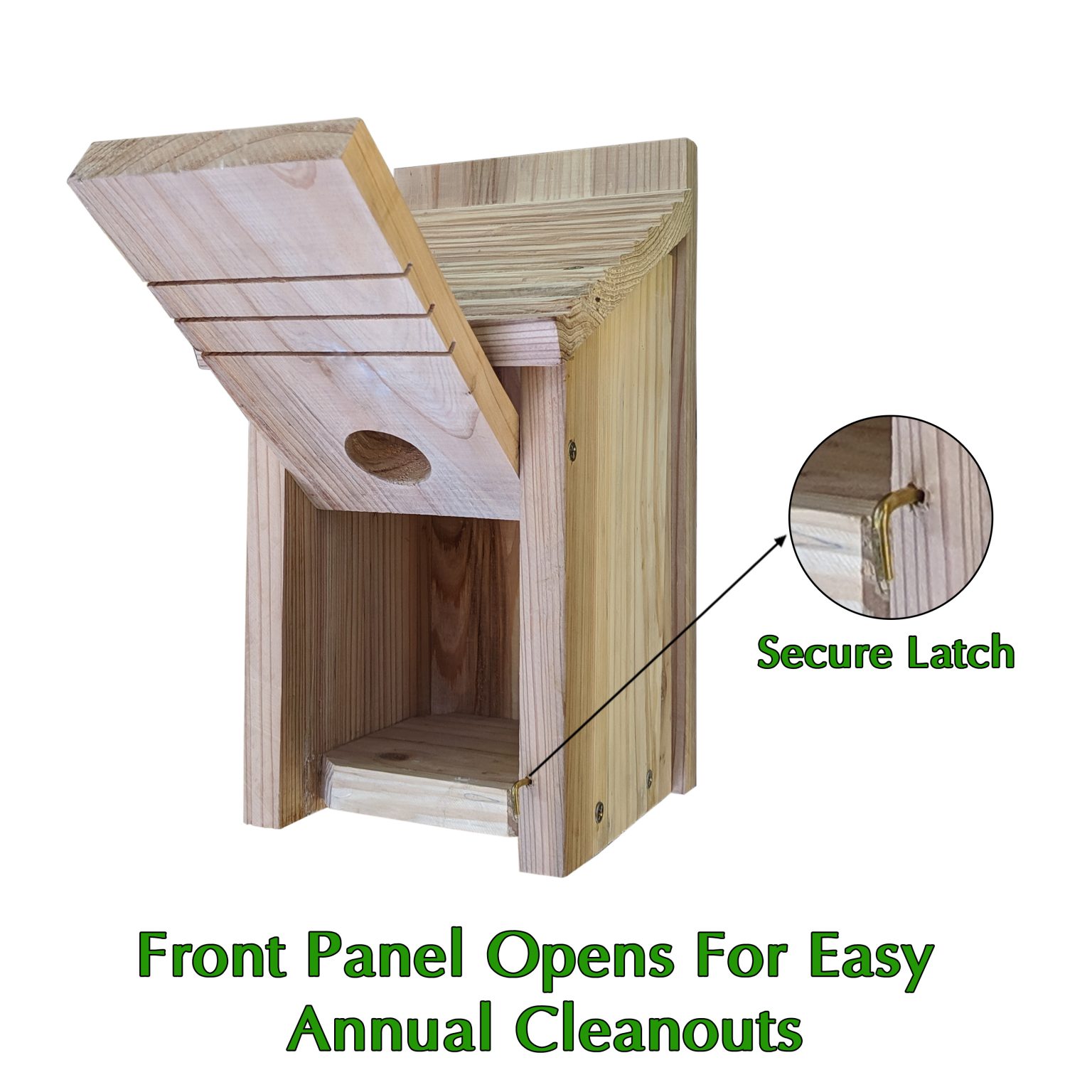 Bluebird House, Solid Wood Birdhouse, Weatherproof Bird House Designed